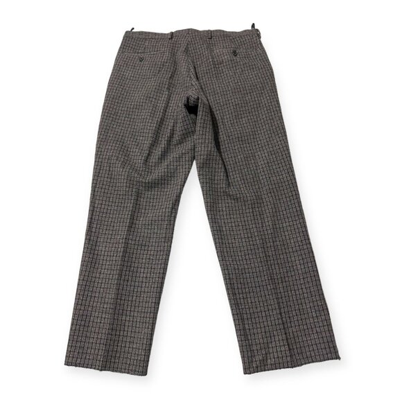 Miu Miu Wool Cashmere Check plaid Cropped Pants Gray Straight Leg IT 44 (US 8) - Picture 5 of 12